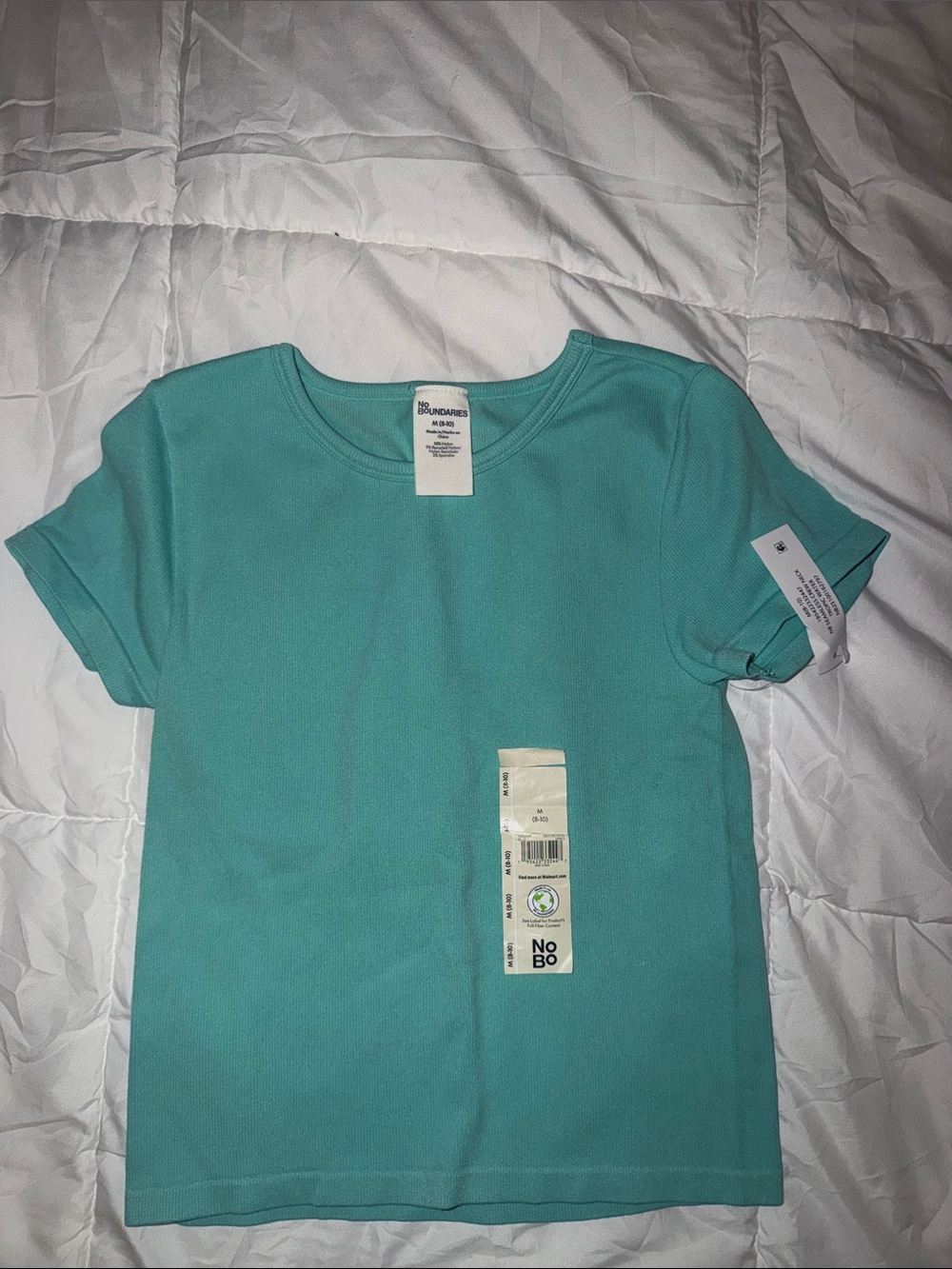 No Boundaries ' Teal Crewneck Short-Sleeve Tee